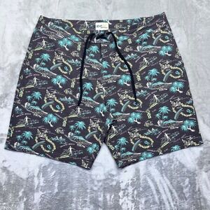 Reyn Spooner Men's Swim‎ Trunks 38 Hawaiian Print Limited Issue Board Shorts